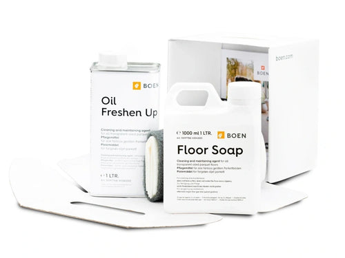 BOEN Pflegeset für geölte Parkettböden – Oil Freshen Up & Floor Soap