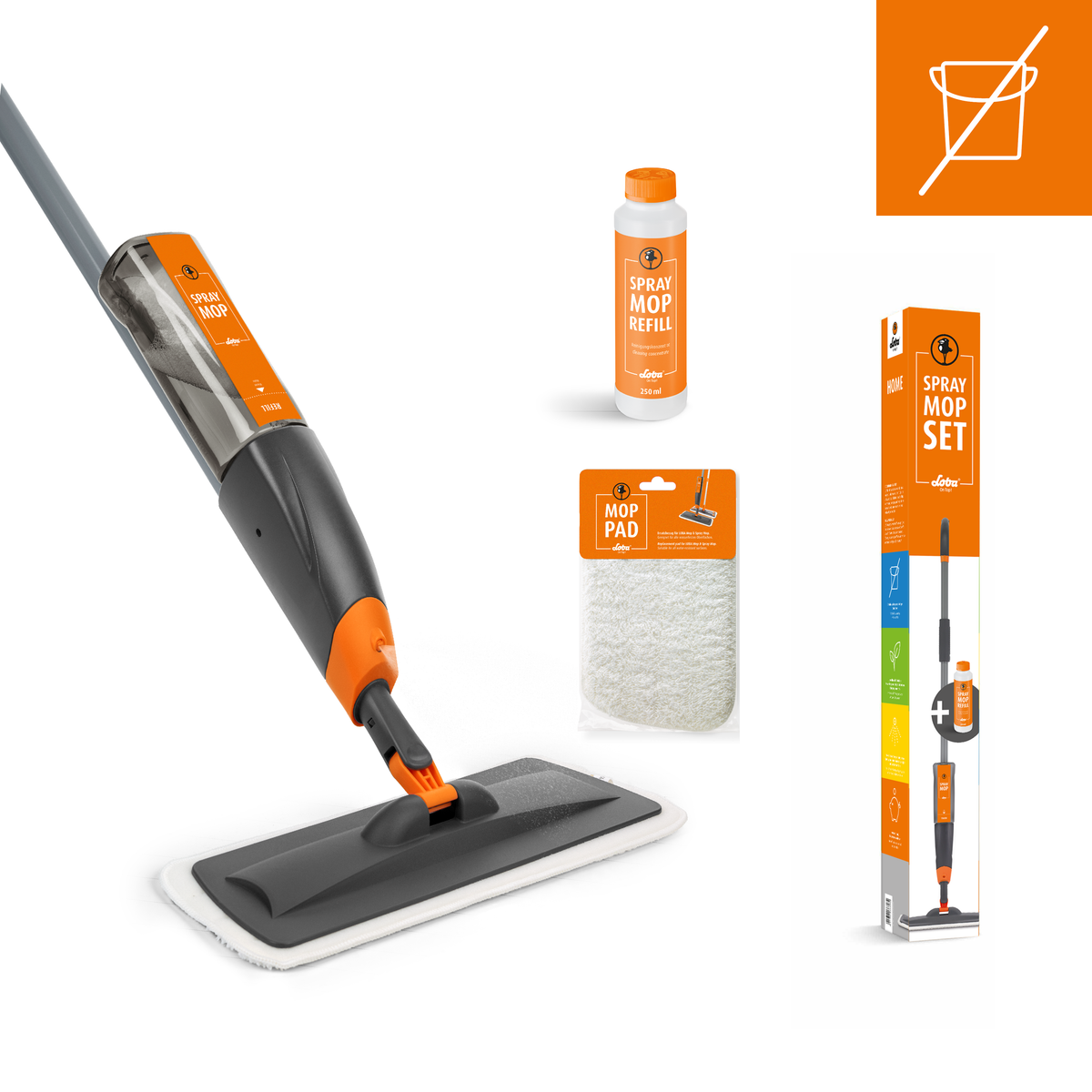 LOBA Spray Mop Set – Sprühmopp für Parkett